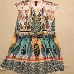 V CRISTINA Drawstring Tunic